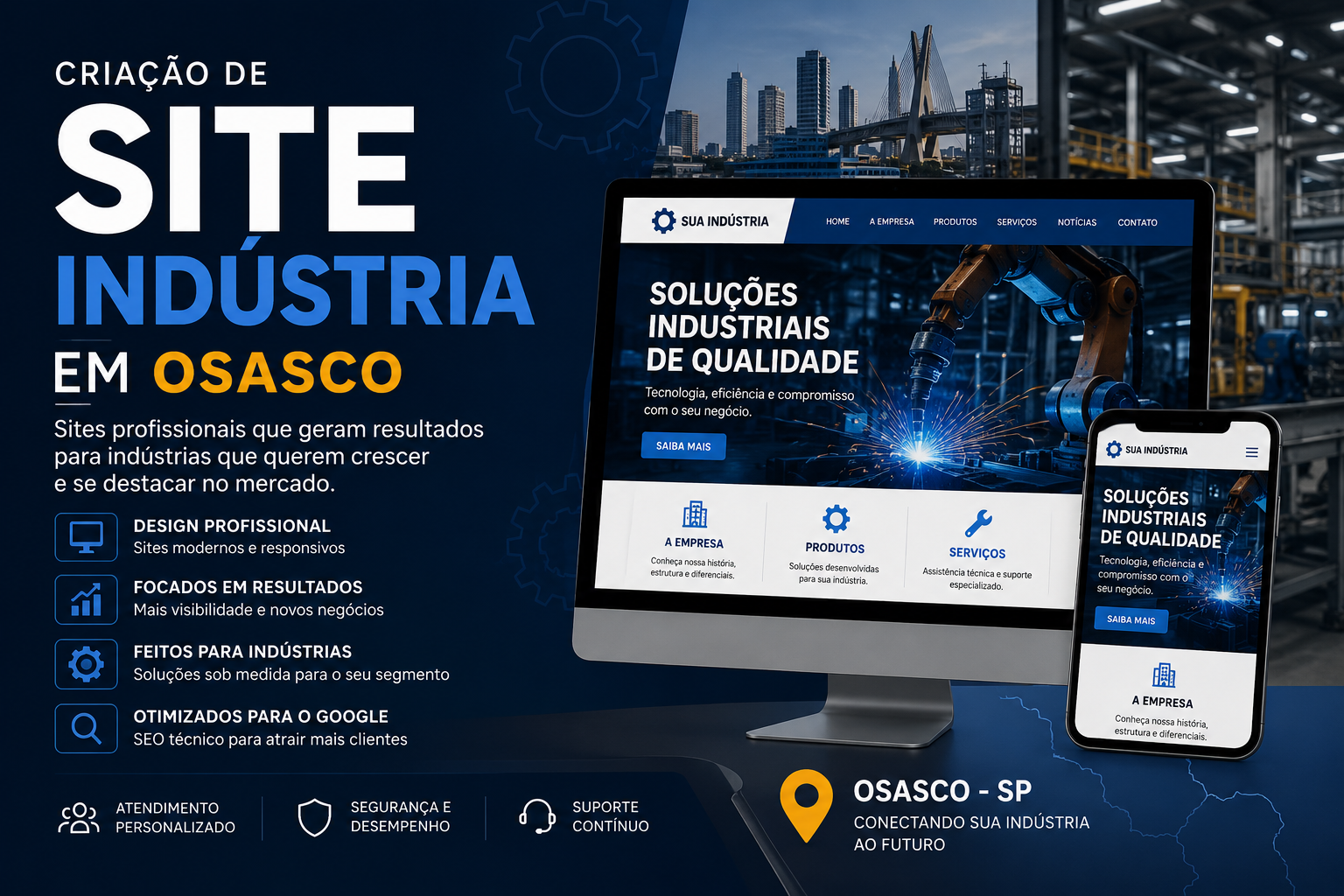Criação de Site Indústria em Osasco SP