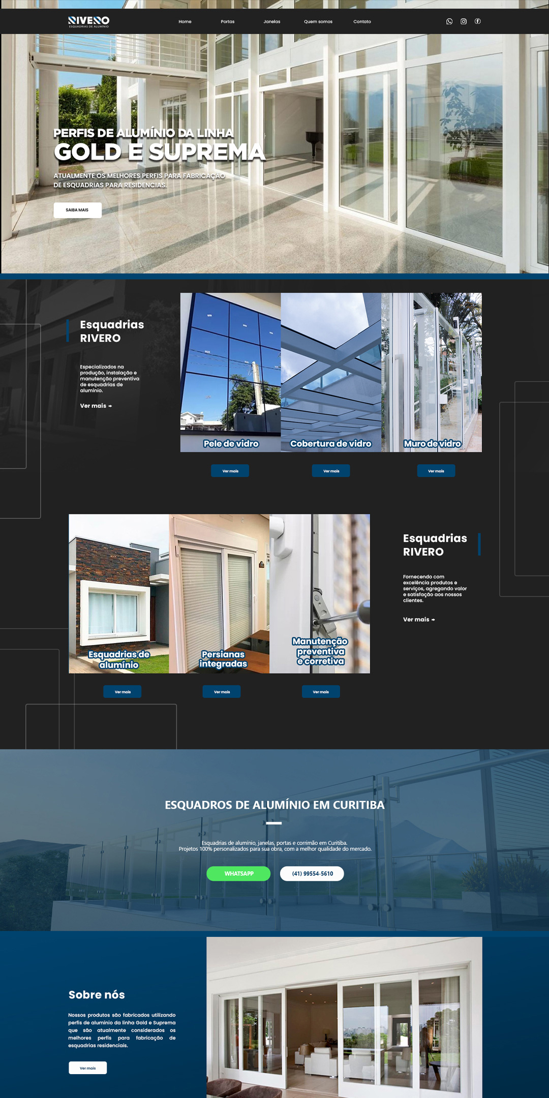 site para empresa de metais
